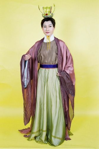 葡萄紫外紗大臣服(只有外紗) CM-86019